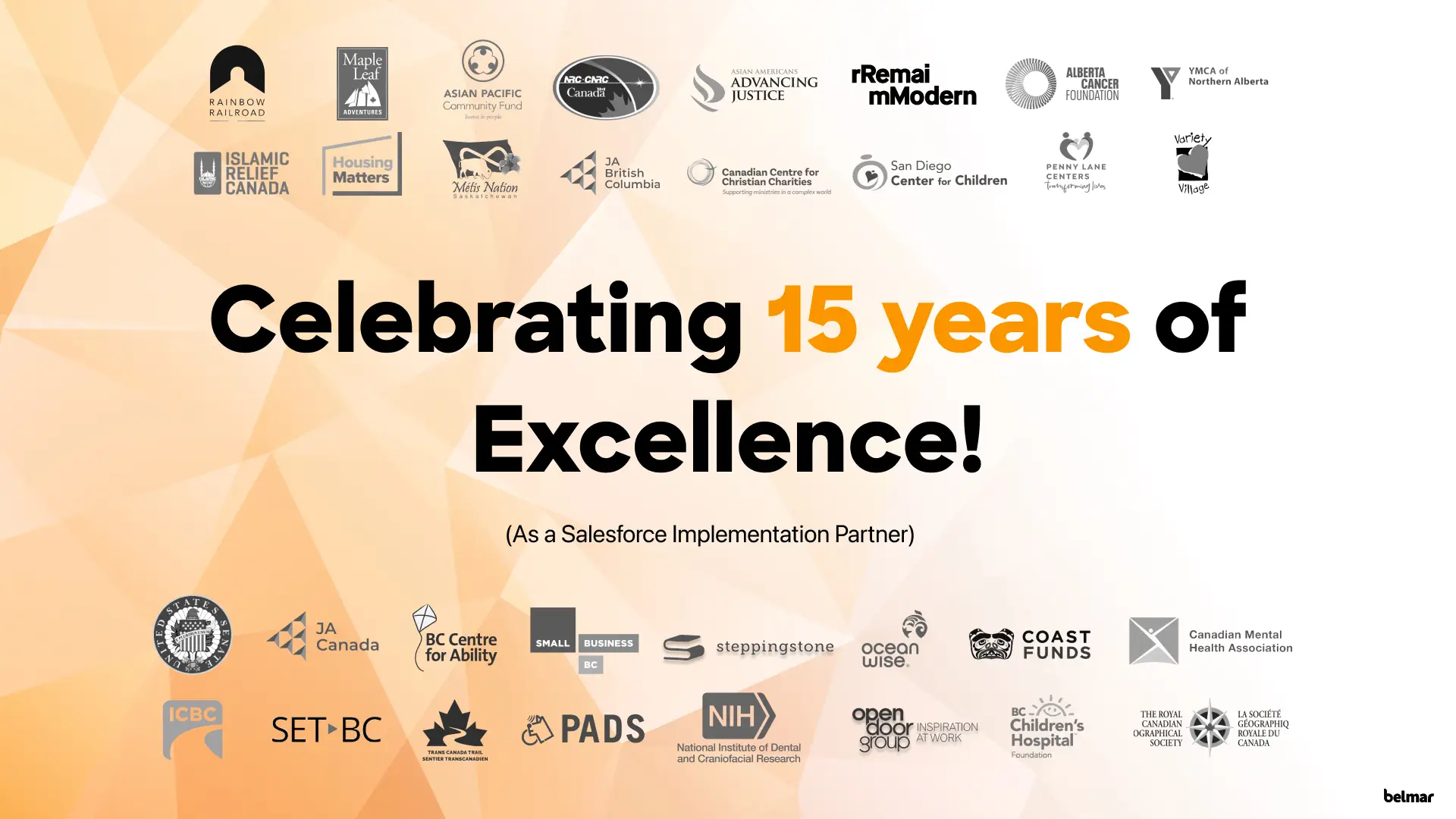 Belmar Consulting Celebrates 15 Years as a Salesforce Partner