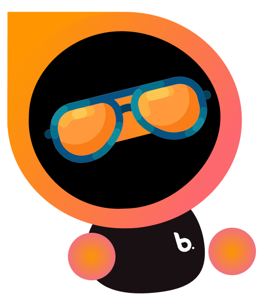 Belmar Cloud Mascot with glasses